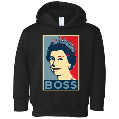 Boss Queen Elizabeth Retro Vintage Toddler Hoodie