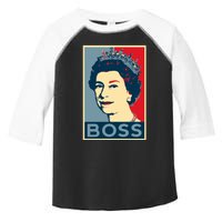 Boss Queen Elizabeth Retro Vintage Toddler Fine Jersey T-Shirt