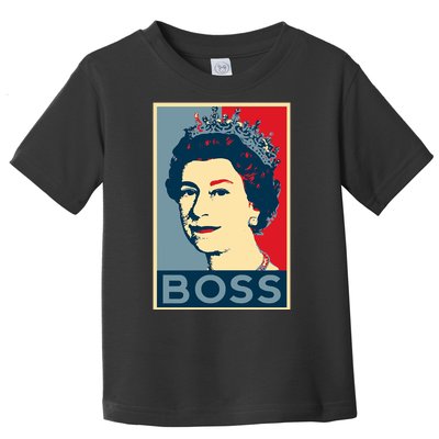 Boss Queen Elizabeth Retro Vintage Toddler T-Shirt