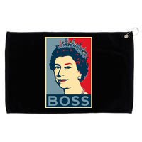 Boss Queen Elizabeth Retro Vintage Grommeted Golf Towel