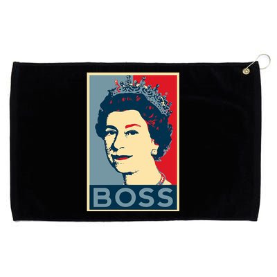 Boss Queen Elizabeth Retro Vintage Grommeted Golf Towel