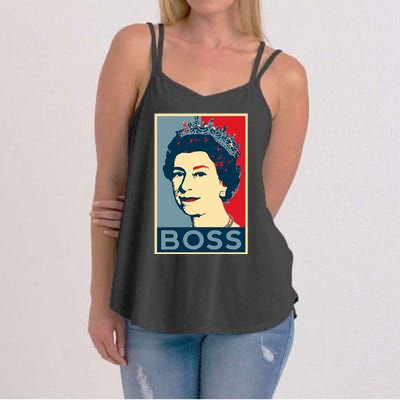 Boss Queen Elizabeth Retro Vintage Women's Strappy Tank