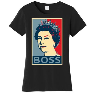 Boss Queen Elizabeth Retro Vintage Women's T-Shirt