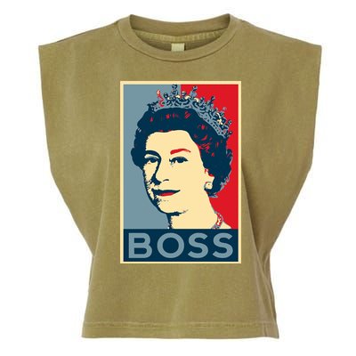 Boss Queen Elizabeth Retro Vintage Garment-Dyed Women's Muscle Tee