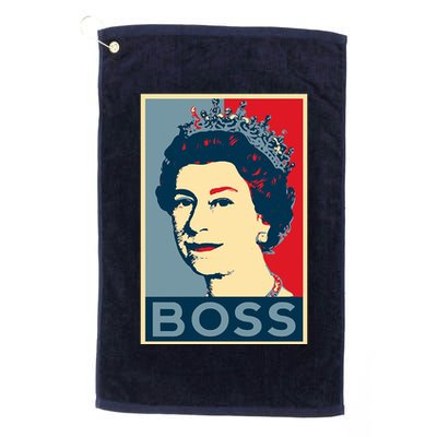 Boss Queen Elizabeth Retro Vintage Golf Towel