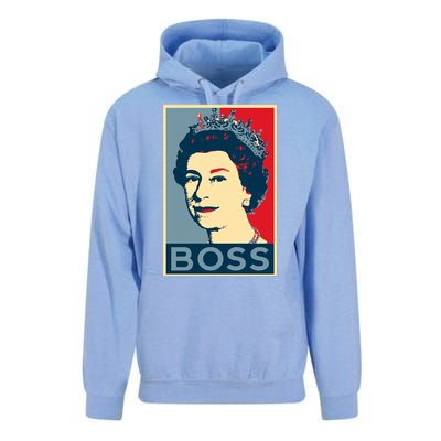 Boss Queen Elizabeth Retro Vintage Unisex Surf Hoodie