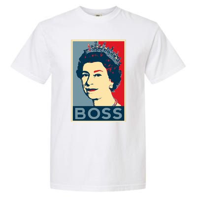 Boss Queen Elizabeth Retro Vintage Garment-Dyed Heavyweight T-Shirt