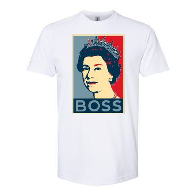 Boss Queen Elizabeth Retro Vintage Softstyle CVC T-Shirt