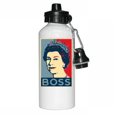 Boss Queen Elizabeth Retro Vintage Aluminum Water Bottle