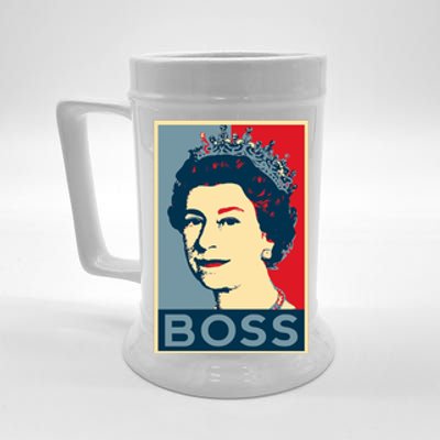 Boss Queen Elizabeth Retro Vintage Beer Stein