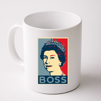 Boss Queen Elizabeth Retro Vintage Coffee Mug