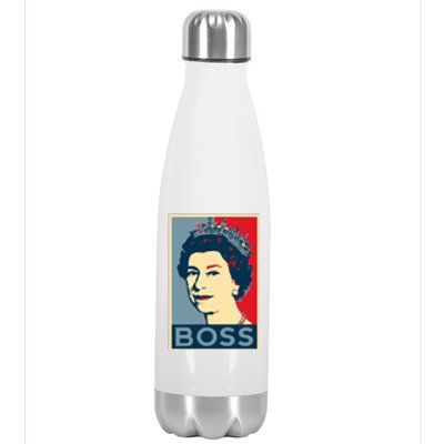 Boss Queen Elizabeth Retro Vintage Stainless Steel Insulated Water Bottle