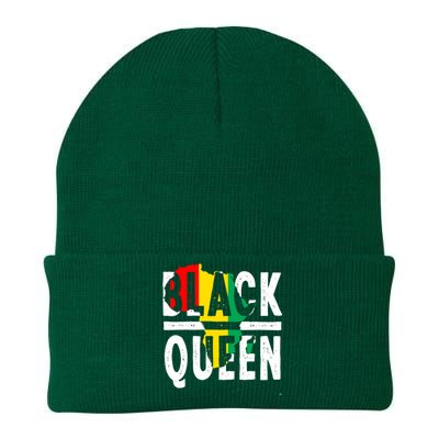 Black Queen Funny Africa Map History Pride Month Gift Knit Cap Winter Beanie