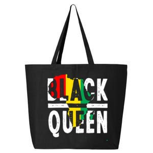 Black Queen Funny Africa Map History Pride Month Gift 25L Jumbo Tote