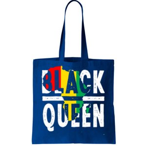 Black Queen Funny Africa Map History Pride Month Gift Tote Bag