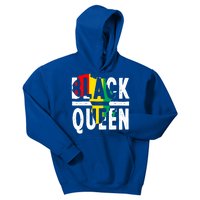 Black Queen Funny Africa Map History Pride Month Gift Kids Hoodie