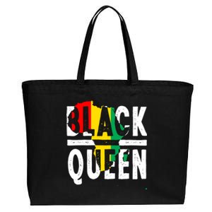 Black Queen Funny Africa Map History Pride Month Gift Cotton Canvas Jumbo Tote