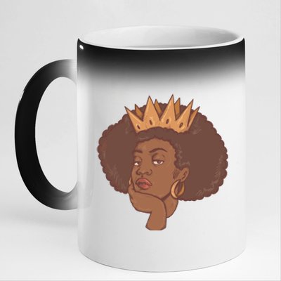 Black Queen Female 11oz Black Color Changing Mug