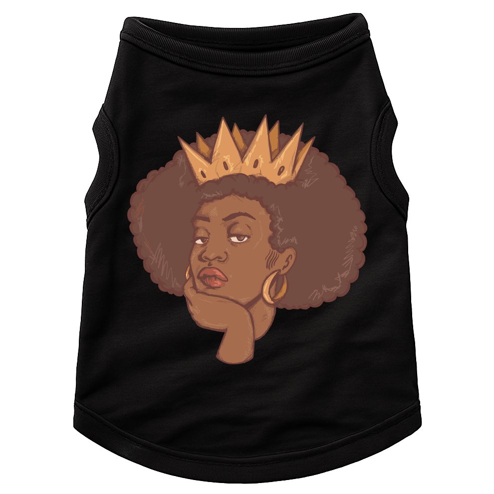 Black Queen Female Doggie Tank