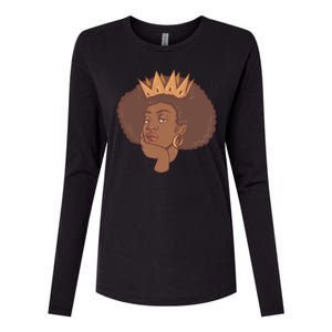 Black Queen Female Womens Cotton Relaxed Long Sleeve T-Shirt