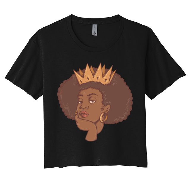 Black Queen Female Crop Top