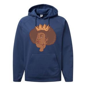 Black Queen Female Performance Fleece Hoodie