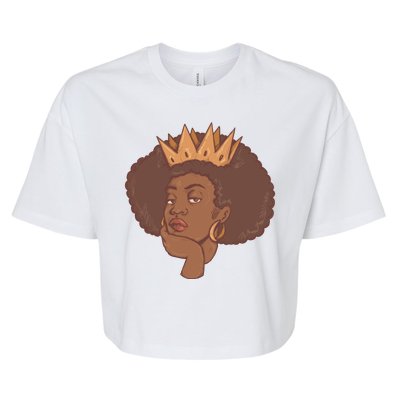 Black Queen Female Bella+Canvas Jersey Crop Tee