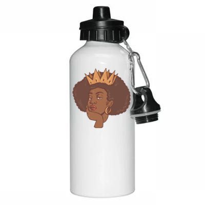 Black Queen Female Aluminum Water Bottle