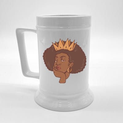 Black Queen Female Beer Stein