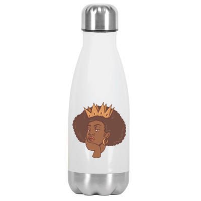 Black Queen Female Stainless Steel Insulated Water Bottle