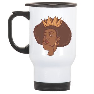 Black Queen Female Stainless Steel Travel Mug