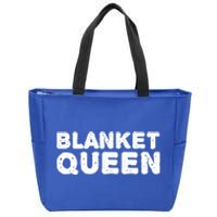 Blanket Queen Funny Lazy Sleep Day Sleepover Gift Idea Funny Gift Zip Tote Bag