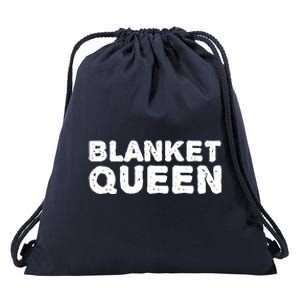 Blanket Queen Funny Lazy Sleep Day Sleepover Gift Idea Funny Gift Drawstring Bag