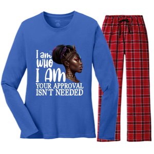 Black Queen Funny Gift Curly Natural Afro African American Cool Gift Women's Long Sleeve Flannel Pajama Set 