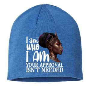 Black Queen Funny Gift Curly Natural Afro African American Cool Gift Sustainable Beanie