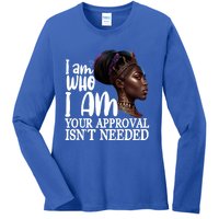 Black Queen Funny Gift Curly Natural Afro African American Cool Gift Ladies Long Sleeve Shirt