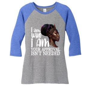 Black Queen Funny Gift Curly Natural Afro African American Cool Gift Women's Tri-Blend 3/4-Sleeve Raglan Shirt