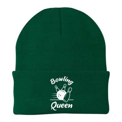 Bowling Queen Funny Bowler Mom Bowl Mothers Day Knit Cap Winter Beanie