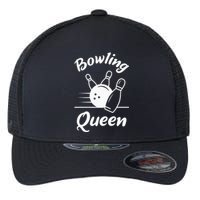 Bowling Queen Funny Bowler Mom Bowl Mothers Day Flexfit Unipanel Trucker Cap