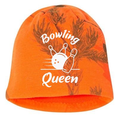 Bowling Queen Funny Bowler Mom Bowl Mothers Day Kati - Camo Knit Beanie