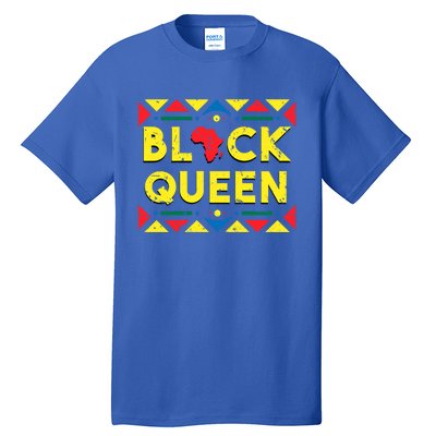 Black Queen Funny Gift African Roots Black History Month Gift Tall T-Shirt