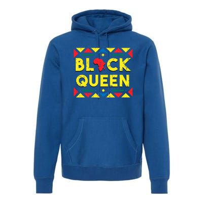 Black Queen Funny Gift African Roots Black History Month Gift Premium Hoodie