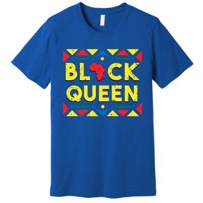 Black Queen Funny Gift African Roots Black History Month Gift Premium T-Shirt