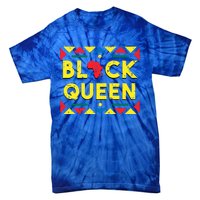 Black Queen Funny Gift African Roots Black History Month Gift Tie-Dye T-Shirt