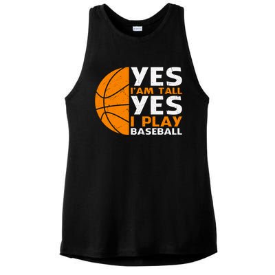 Basketball Quote Funny Basketball Player Basketball Lover Ladies PosiCharge Tri-Blend Wicking Tank