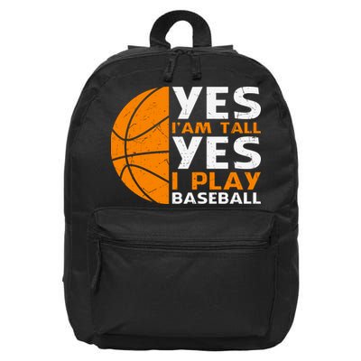 Basketball Quote Funny Basketball Player Basketball Lover 16 in Basic Backpack