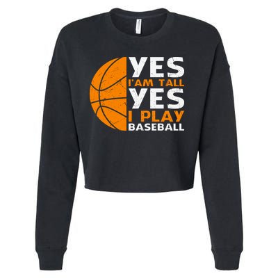 Basketball Quote Funny Basketball Player Basketball Lover Cropped Pullover Crew