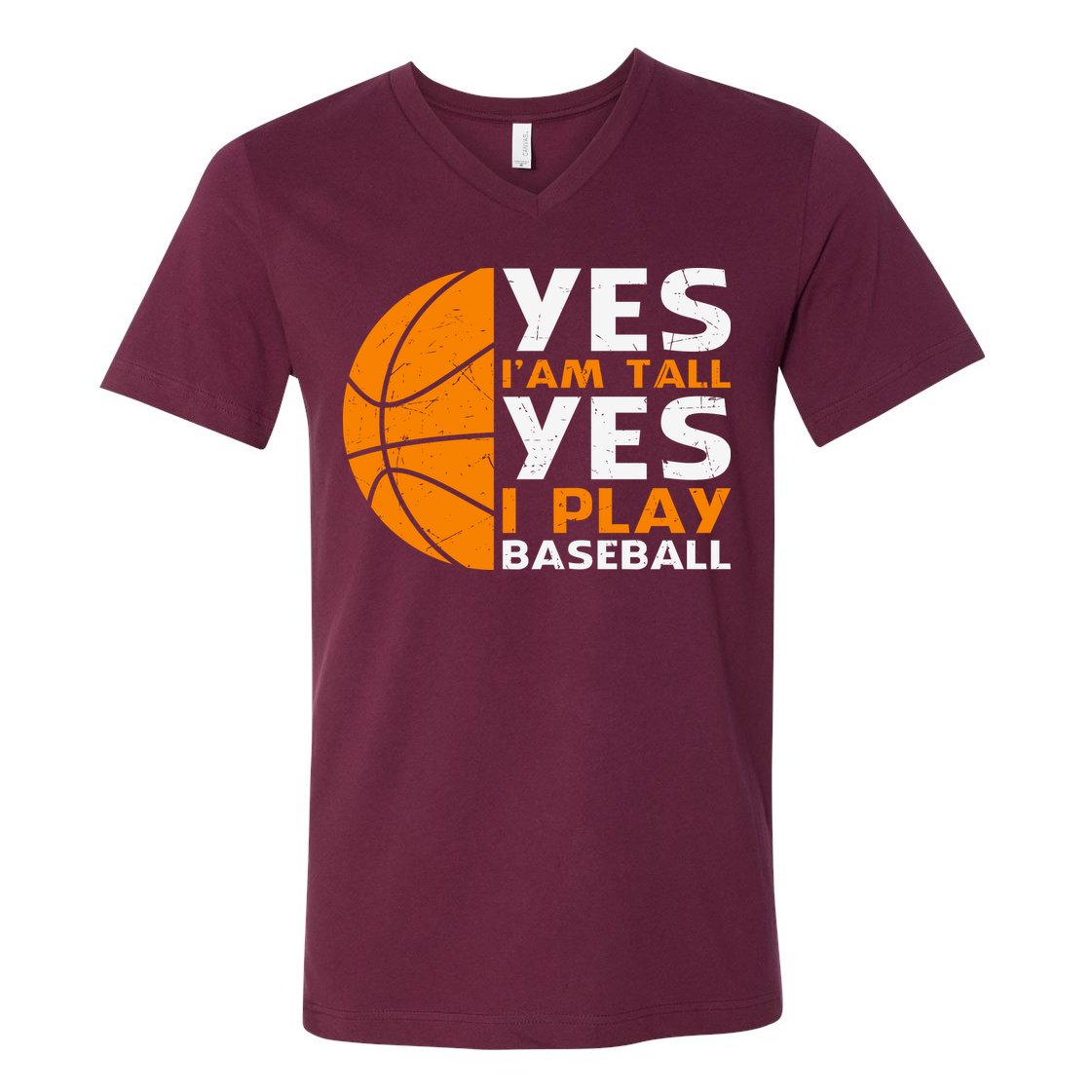 Basketball Quote Funny Basketball Player Basketball Lover V-Neck T-Shirt