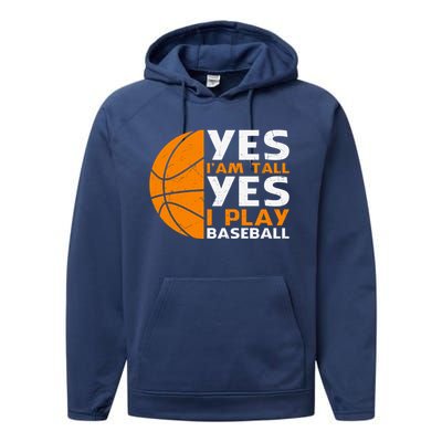 Basketball Quote Funny Basketball Player Basketball Lover Performance Fleece Hoodie