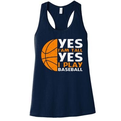 Basketball Quote Funny Basketball Player Basketball Lover Women's Racerback Tank